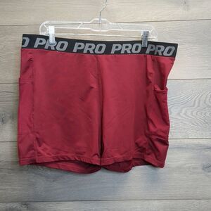 Women's Red Athletic Shorts